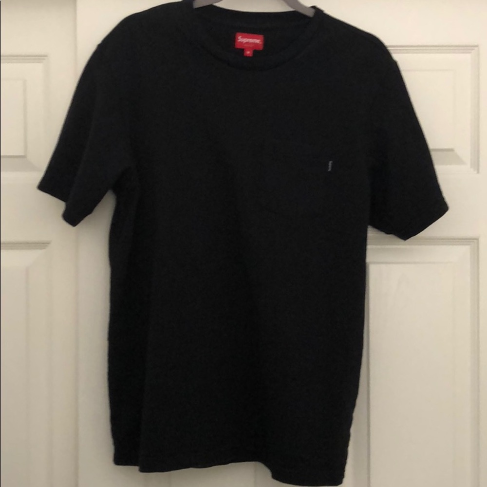 SUPREME slub cotton pocket t-shirt like new